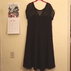 New Torrid BLACK MESH INSET SWING DRESS size 18